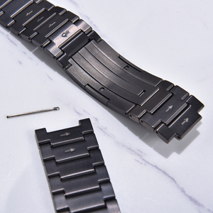 Correa de reloj de titanio Jaetium PVD Black Diver para reloj inteligente - Product Image 4