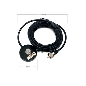 Soporte de <span class=keywords><strong>antena</strong></span> magnética fuerte de 55mm de diámetro 5M RG58 <span class=keywords><strong>Cable</strong></span> de alimentación PL259 Base magnética para comunicación Premium de radio móvil - Product Image 3