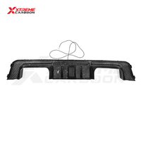 Diffuseur de pare-chocs arrière en fibre de carbone sèche XTREME, style R44, avec feu stop LED pour BMW G80 G81 M3 G82 G83 M4
