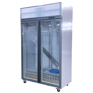 Thiết bị làm lạnh thương mại thanh đồ uống & thịt tủ lạnh hiển thị nhiệt độ đơn 1000L cửa kính Quạt chế độ làm mát - Product Image 4