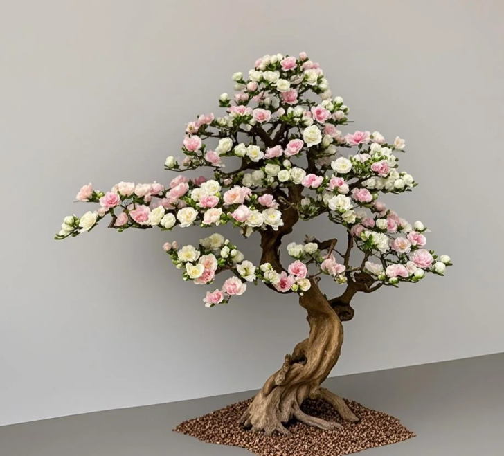 Chinese Style Magnolia Bonsai Artificial Colorful Magnolia Flowers  Artificial Potted Plant for Home/Office Feng Shui| Alibaba.com