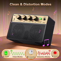 Amplificateur de guitare analogique 10W en gros avec Bluetooth 5.1, modes Clean et Distortion, entrée jack 1/4, ampli d'entraînement pour guitare électrique et basse