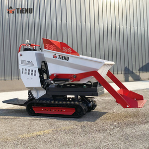 Mini Dumper Autocaricante a Prezzo Conveniente, Dumper Cingolato da 0,4 Tonnellate, Piccolo Camion Ribaltabile Idraulico con Motore Diesel - Product Image 4