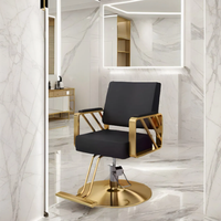 Vente en gros de chaise de styliste rotative inclinable en cuir PU pour salon de beauté pivotant pour la coupe de cheveux Styling gratuit
