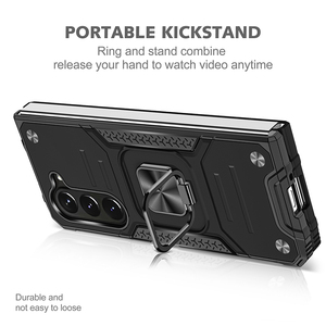 Tốt Nhất Kicksand Nhẫn Núi Bìa Đối Với Samsung Cho <span class=keywords><strong>Galaxy</strong></span> Z Gấp 5 6 <span class=keywords><strong>7</strong></span> 5G Gấp Lật Từ Bìa Chống Sốc Điện Thoại Di Động Trường Hợp - Product Image 4