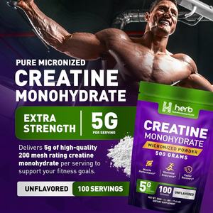 Suplemento Pre-Entrenamiento Vegano en Polvo de Creatina Sin Azúcar ODM/OEM para Entusiastas del Gimnasio y el Fitness - Product Image 2