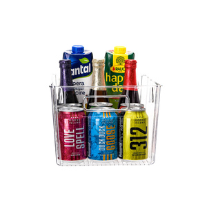 Plastic Multipurpose Large Fridge Food Storage Bin Container Organizer Food Organizer Box Pantry Clear Plastic Storage Bin