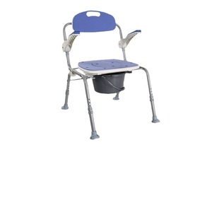 Hospital <b>Chair</b> Folding Aluminum Alloy Seat With PU <b>Padding</b> For Elderly And Pregnant Women - Product Image 2