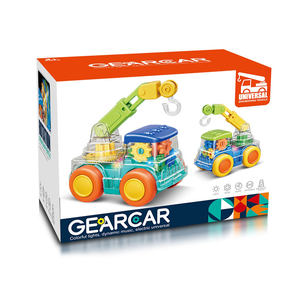 Jouet de <span class=keywords><strong>camion</strong></span> <span class=keywords><strong>grue</strong></span> électrique transparent à lumières et musique pour enfants, modèle <span class=keywords><strong>dessin</strong></span> <span class=keywords><strong>animé</strong></span>, très populaire - Product Image 3