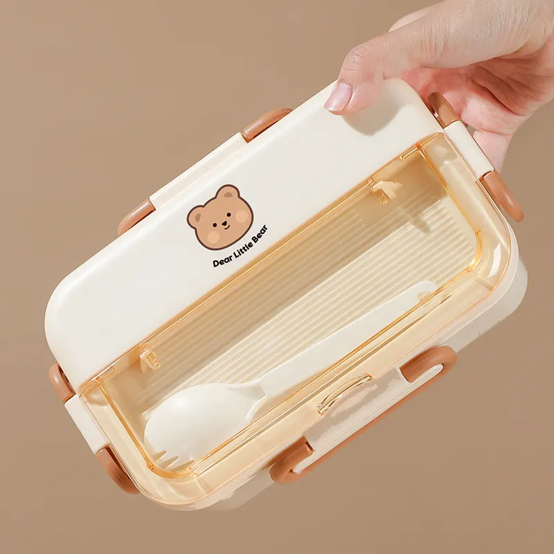 Cartone animato scatola 304 pranzo isolante in acciaio inossidabile scatola per studenti grazioso vano pranzo scatola portatile a prova di perdite per microonde Bento Box