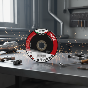 Disque à fibres flexibles Fervi Viper 115x22.23mm pour couper et meuler l'acier inoxydable sans fer - Product Image 3