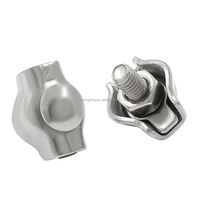 Colliers de serrage pour câble simple en acier inoxydable AISI316 AISI304, pince simple pour câble métallique 28mm, collier de serrage 1 poteau pour câble métallique