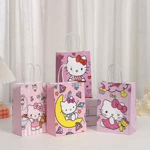Bolsas <span class=keywords><strong>de</strong></span> regalo para fiesta <span class=keywords><strong>de</strong></span> <span class=keywords><strong>cumpleaños</strong></span> Rosa KlT TY Cat, decoración <span class=keywords><strong>de</strong></span> <span class=keywords><strong>cumpleaños</strong></span> para niñas, bolsas <span class=keywords><strong>de</strong></span> papel impresas con dibujos animados, bolsas <span class=keywords><strong>de</strong></span> recuerdo <span class=keywords><strong>de</strong></span> fiesta, caja <span class=keywords><strong>de</strong></span> regalo - Product Image 1