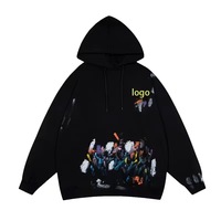 Sweat-shirts surdimensionnés pour hommes de la marque Galleary, logo personnalisé imprimé, coton multicolores, de haute qualité, écologiques, Dept X Legends Spot
