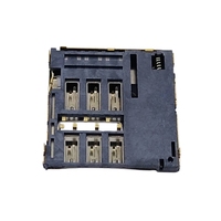 Connecteur de carte Micro SIM 7 broches 1,8H de haute qualité, support de fente femelle, accessoire SMD, vente chaude, avec broche de détection à retour automatique (CD Pin)