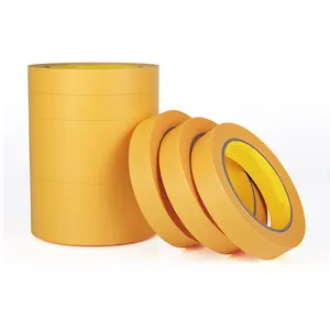 Benutzer definierter Stempel druck Low Moq Hitze beständiges Gold Masking Fin eline Rice Washi Paper Tape
