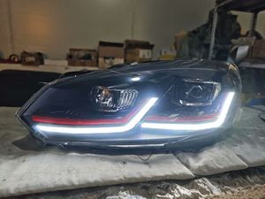Fari Anteriori Look Aggressivo 2008-2012 | Nuovo Upgrade 12V con DRL Bianco/Giallo e Demon <span class=keywords><strong>Eye</strong></span> per VW Golf 6 MK6 GTI - Product Image 5