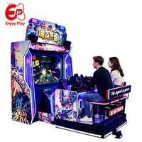 Machine de jeu de tir The Legend of Pirate pour 2 joueurs, simulateur d'arcade avec pistolet Gatling en métal de 65 pouces, compatible espagnol