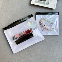 Petits sacs d'emballage en plastique givré pour bijoux avec impression personnalisée sacs à fermeture éclair en gros avec logos mini pochette à fermeture éclair et fermeture éclair pour boucles d'oreilles