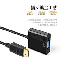 Adaptor DP ke VGA 1080p untuk Pemutar DVD dan Komputer
