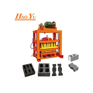 automatic cement and concrete brick making machine 4-40 to Cameroon