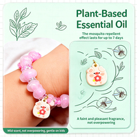 Bracelet anti-moustiques pour enfants, bracelet anti-insectes à l'huile essentielle de plantes naturelles pour les tout-petits, les enfants, le camping en plein air