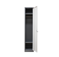 Armoire de rangement pour vêtements, 1 porte, métal, acier, meubles bon marché, casier à vêtements pour étudiants à vendre
