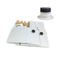 Sacs en carton de 96 oz et 128 oz - Sacs fourre-tout en carton - Ensemble complet de 3L de sachets de café pour boissons chaudes avec bouchon à vis aluminisé
