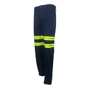 ZUJA 65%polyester 35%cotton Safety <strong>Work</strong> <strong>Trousers</strong> Multi Pockets <strong>Work</strong> Safety Pants Men Reflective Hi <strong>Vis</strong> Workwear <strong>Trousers</strong> - Product Image 2