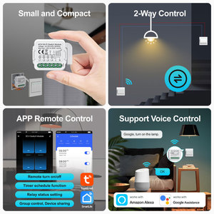 แนะนำให้เลือกใช้ <span class=keywords><strong>Fire</strong></span> Line Neutral Line App Control Small Compact Tuya Smart Wi-Fi Switch Module 4 ช่อง PST-S04 รองรับ Alexa/<span class=keywords><strong>Google</strong></span> - Product Image 4
