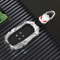 Coque légère de couverture de cas de clé à distance de voiture de silicone d'alliage de Zinc de promotion de vente pour la couverture de clé de Renault Koleos