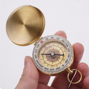 <span class=keywords><strong>Boussole</strong></span> environnementale portable de haute précision pour l'extérieur, mini, multifonctionnelle, pour la randonnée et le camping, avec aiguille nord en cuivre - Product Image 2