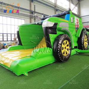 Parcours d'obstacles gonflable commercial extérieur WINSUN, parcours d'obstacles fou, matériau PVC ignifuge et imperméable, capacité de 300 kg - Product Image 6