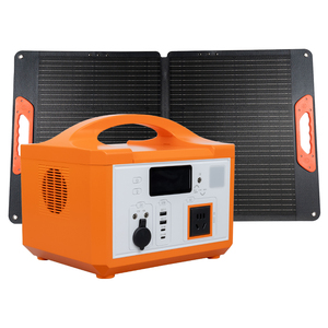 Générateur portable 600W avec batterie LiFePO4 576Wh pour extérieur, sorties LED personnalisées AC/DC/USB/Type-C, alimentation d'urgence - Product Image 1