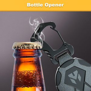 Portachiavi Retrattile con Moschettone Resistente, Porta Badge con Chiusura Magnetica, Avvolgitore per Badge ID da Uomo con Cavo Retrattile in Acciaio - Product Image 5