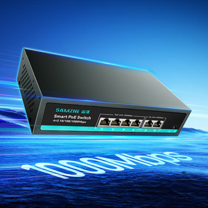 SAMZHE Commutateur PoE 1000 Mbps à 6 ports, Répartiteur Réseau, Convertisseur Double Uplink, Commutateur Non Géré, Commutateur Réseau de Surveillance 12 Gbit/s - Product Image 2