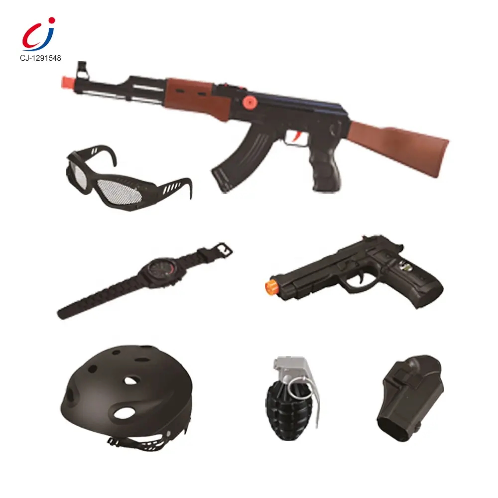 Chengji army gun toys set funny kids school education pretend role play SWAT combination game police gun toy set