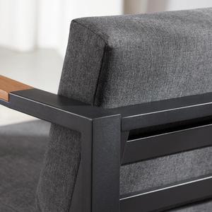 Meubles <span class=keywords><strong>de</strong></span> <span class=keywords><strong>salon</strong></span> d'intérieur, base en métal <span class=keywords><strong>aluminium</strong></span>, canapés d'angle <span class=keywords><strong>de</strong></span> <span class=keywords><strong>jardin</strong></span>, ensembles <span class=keywords><strong>de</strong></span> canapés imperméables, <span class=keywords><strong>bois</strong></span> plastique moderne en forme <span class=keywords><strong>de</strong></span> L, extérieur - Product Image 3