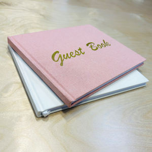 <span class=keywords><strong>Libro</strong></span> de Visitas para Boda Recomendado por el Fabricante Original, Cuaderno de Registro con Logotipo Chapado en Oro, <span class=keywords><strong>Libro</strong></span> de Visitas para Recepción de Boda con Tela - Product Image 2