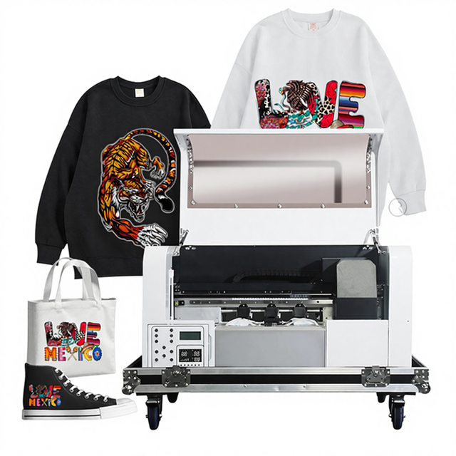 JADE Automatic High Speed Dtf Pro All-in-one UV Inkjet Printer New Portable A3 for Head for Clothes Pet Film & Labels