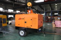 Petit compresseur d'air de 400 CFM, 12 bars, 175 psi, Tanzanie, Cummins 4BT, 93 kW, compresseur Aria portable, démolition, construction de ponts