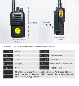 Radio bidirectionnelle pratique et bon marché personnalisée en gros <span class=keywords><strong>meilleur</strong></span> talkie-walkie longue distance <span class=keywords><strong>jambon</strong></span> 2W carte SIM portative VHF UHF à réduction de bruit - Product Image 5