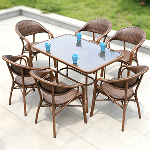 <b>Outdoor</b> Aluminum PE Rattan <b>Chair</b> Leisure Furniture Bistro Rattan Garden <b>Chairs</b> Garden <b>Outdoor</b> Furniture Set - Product Image 4
