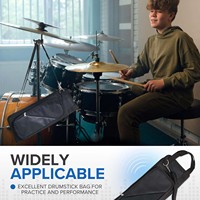 Échantillon Gratuit – Étui de Transport Portable en Tissu Oxford Durable avec Fermeture Éclair pour Baguettes de Percussion et Maillets, Personnalisable avec Logo