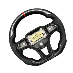 Volant de voiture en cuir de luxe et fibre de carbone GM.Modi-Hub Factory Sale pour <span class=keywords><strong>Dodge</strong></span> Charger 2016-2023 Challenger 2014-2020 <span class=keywords><strong>Durango</strong></span> - Product Image 2