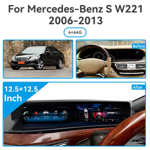 12,3 Autoradio Display Retrofit Head Unit para <span class=keywords><strong>Mercedes</strong></span> Benz S W211 Accesorios de pantalla táctil Navegación - Product Image 2