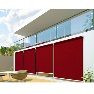 Vente en gros d'auvent vertical <span class=keywords><strong>latéral</strong></span> pour écran à rouleaux de patio personnalisé pare-soleil de balcon rail à fond tombant guides latéraux verticaux <span class=keywords><strong>store</strong></span> à rouleaux - Product Image 3