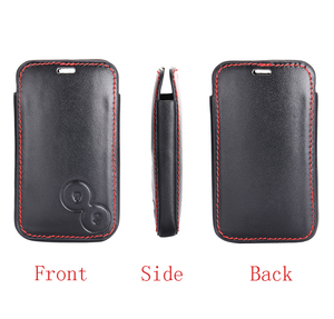 Étui de <span class=keywords><strong>protection</strong></span> pour clé de voiture en cuir pour <span class=keywords><strong>Renault</strong></span> Laguna 2 boutons télécommande - Product Image 5