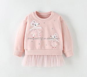 <span class=keywords><strong>Felpa</strong></span> Pullover ragazze <span class=keywords><strong>senza</strong></span> <span class=keywords><strong>cappuccio</strong></span> grazioso cartone animato autunno girocollo maniche lunghe per bambini ragazze top - Product Image 2