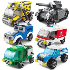 Лидер продаж, совместимый с LEGO модульный проект, городская противопожарная защита, маленькие частицы, детские игрушки-пазлы, подарки
